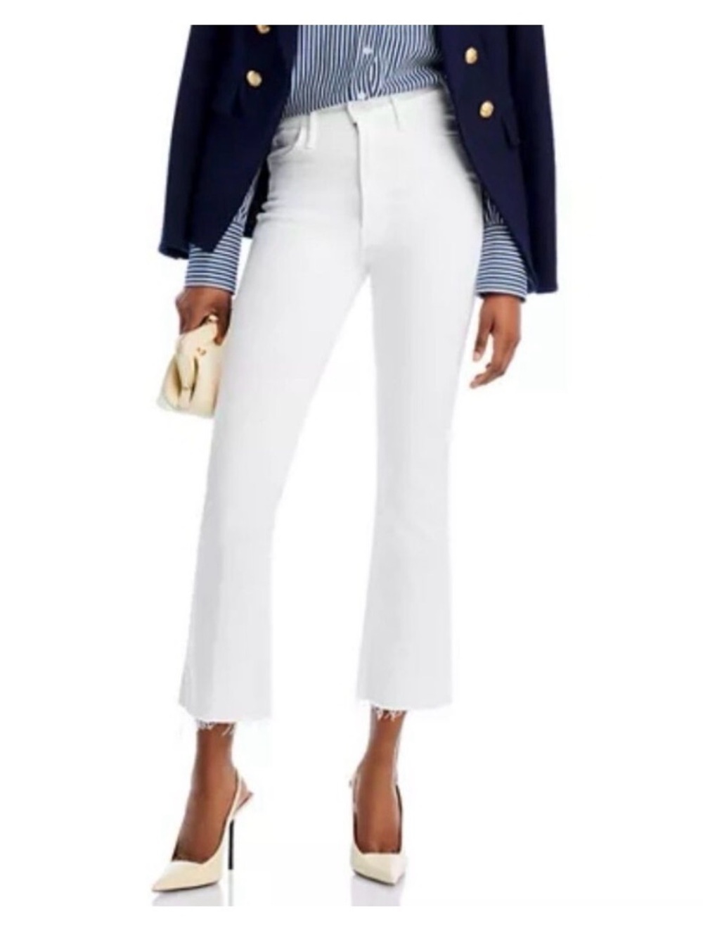 Mother The Hustler Ankle Fray Fairest Of Them All High Rise Flare Size 26